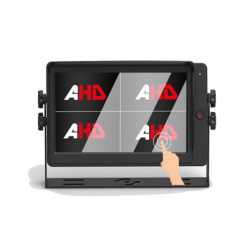 Carleader 7-инчов 4CH Quad Split Display сензорен AHD монитор за ясно, надеждно наблюдение на превозни средства