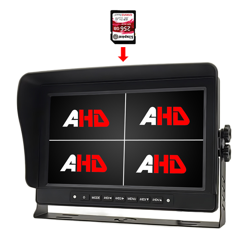 Carleader 10.1 Водоустойчив AHD монитор с четири изгледа и запис на видео
