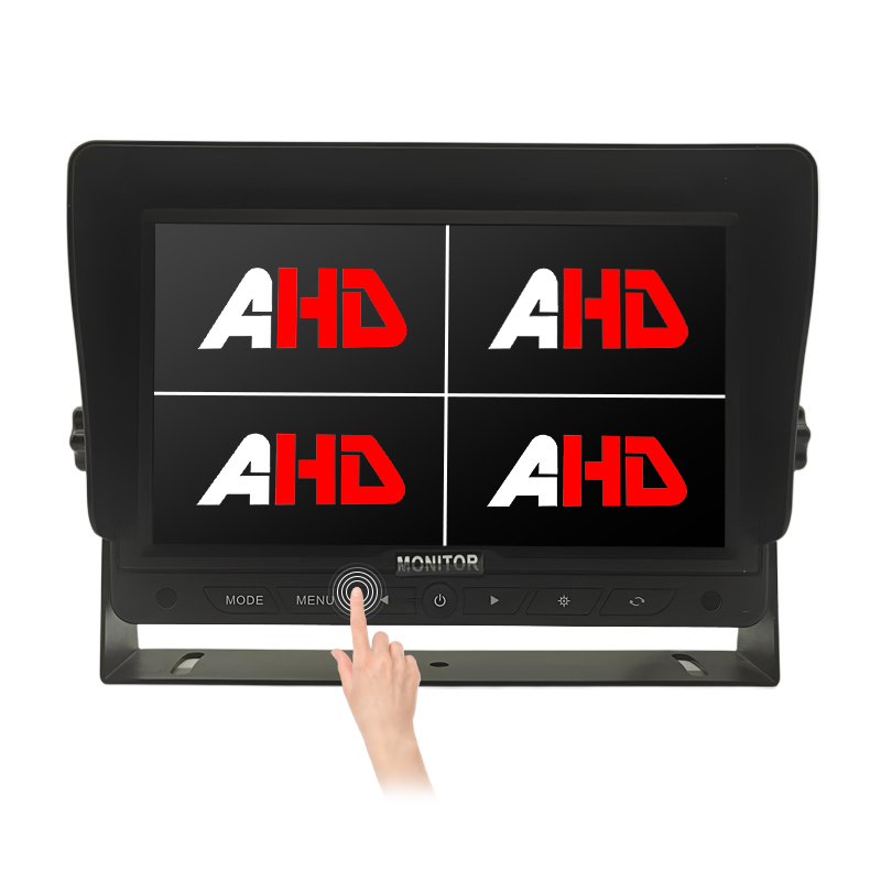 7-инчов четириъгълен разделен екран AHD сензорен монитор с реверсивни бутони
