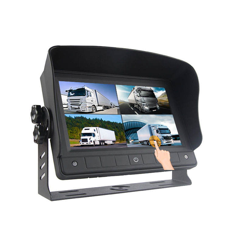 7-инчов сензорен екран Quad Split Display Vehicle AHD монитор
